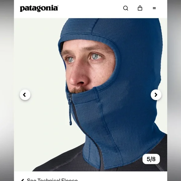 Patagonia Teal Men's R1® Fleece Pullover Hoody XS- NWOT - Picture 7 of 8